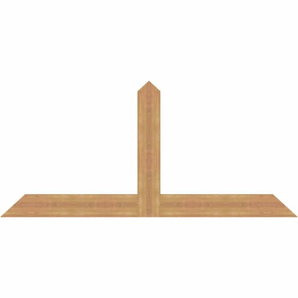 Ekena Millwork Portland Timber Gable Bracket, Western Red Cedar, 72"W x 33"H x 1 1/2"D x 5 1/2"F, 11/12 Pitch GBW072X33X0206POR00SWR - main